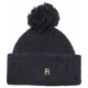 Czapki damskie - Czapka TH Evening Pompom Beanie AW0AW15390 DW6 (TH931-a) Tommy Hilfiger - miniaturka - grafika 1