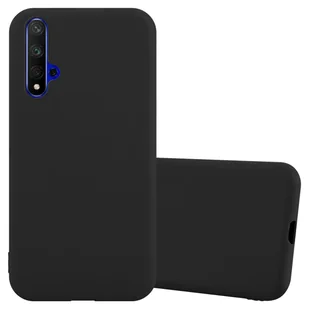 Etui Cadorabo do Honor 20 / 20S / Huawei NOVA 5T w kolorze czarnym etui na telefon komórkowy silikonowe etui z TPU - Etui i futerały do telefonów - miniaturka - grafika 1