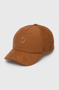 Pepe Jeans czapka z daszkiem kolor brązowy gładka - Czapki męskie - miniaturka - grafika 1