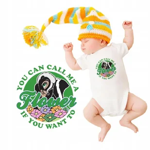 BODY NIEMOWLĘCE Dziecięce Białe Na Prezent Bambi CALL ME A FLOWER Wzory 62 - Body dla niemowląt - miniaturka - grafika 1