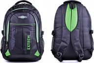 Plecaki - Solidny PLECAK Męski Czarny ZIELONY Młodzieżowy TORNISTER Bag Street EXTREM - miniaturka - grafika 1