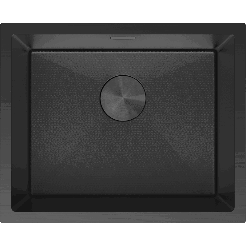 Mexen Trixo zlewozmywak stalowy 1-komorowy 540 x 440 mm, czarny HC - 6414541000-70HC