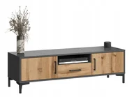 Szafki RTV - Szafka Komoda Rtv Salon Sypialnia Antracyt Grafit Dąb Wotan Santago Rtv - miniaturka - grafika 1