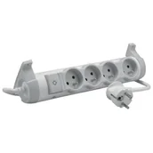 Przedłużacze i rozgałęźniki - Legrand Przedłużacz mieszkaniowy 4 gniazdka z uziemieniem przewód 1 5 m z wyłącznikiem 050075 - miniaturka - grafika 1