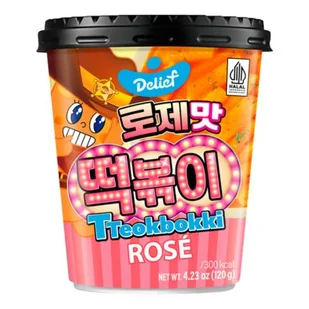 Delief Tteokbokki Cup Rose 130g - Szybkie dania obiadowe - miniaturka - grafika 1