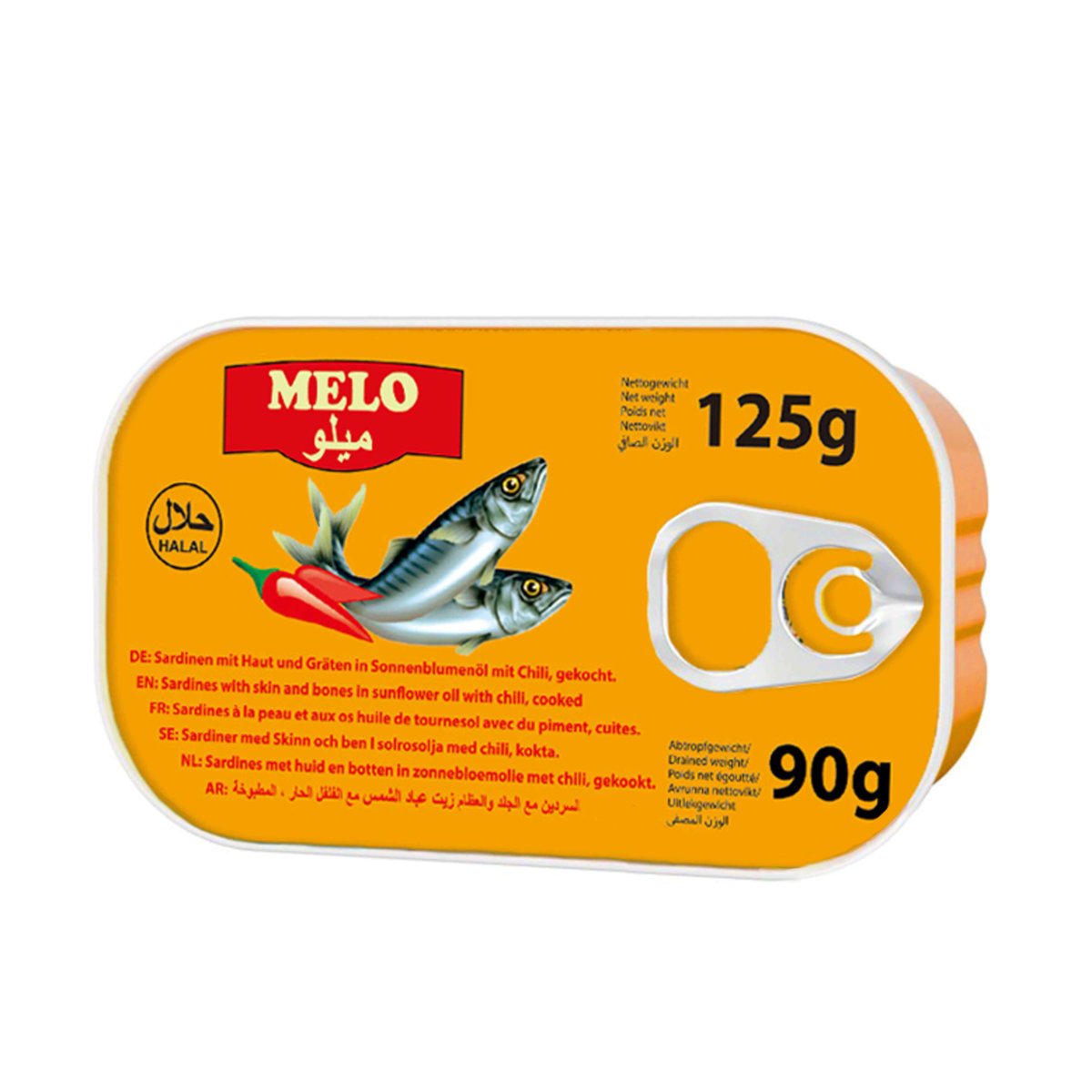 Sardynki Pikantne w Oleju z Chilli 125g Melo