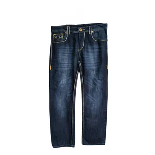 TRUE RELIGION Damskie Spodnie Wygodne Jeansowe Dżinsowe Granatowe 33 Rozmiar - Spodnie damskie - miniaturka - grafika 1