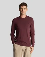 Dresy męskie - maglie uomo lyle and scott 1874 kn821ton crew neck z562 burgundy - miniaturka - grafika 1