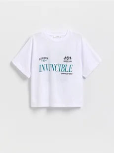 Reserved - T-shirt z nadrukiem - biały - Koszulki dla chłopców - miniaturka - grafika 1