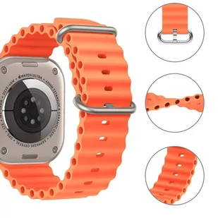 Pasek Icon Pro do Apple Watch 4 / 5 / 6 / 7 / 8 / SE / Ultra (42 / 44 / 45 / 49 mm) Orange - Akcesoria do smartwatchy - miniaturka - grafika 3