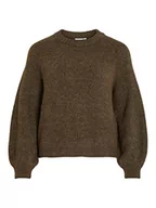 Swetry damskie - Vila Women's VIJAMINA O-Neck L/S Knit TOP-NOOS sweter dzianinowy, krokodyle/szczegóły: melanż, XL, Krokodyle. Szczegóły: melanż, XL - miniaturka - grafika 1