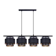 Lampy sufitowe - Czarna lampa wisząca, listwa nad podłużny stół K-5283 z serii AMOS - miniaturka - grafika 1