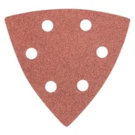 Narzędzia warsztatowe - Topex Grupa sp. z o.o. S.K. Papier ścierny delta na rzep 93x93mm K120 5szt. z otworami 55H767 - miniaturka - grafika 1