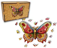 Puzzle - Puzzle Drewniane dla dzieci i dorosłych Motyl 3 w pudełku drewnianym - miniaturka - grafika 1