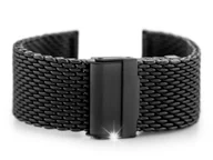 Akcesoria do zegarków - Bransoleta Pacific 12 - siatka HQ - czarna matowa 22mm + GRAWER - miniaturka - grafika 1