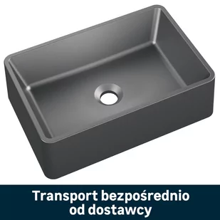 Umywalka konglomeratowa Bochun Szary 45 x 30 Axis - Umywalki - miniaturka - grafika 1
