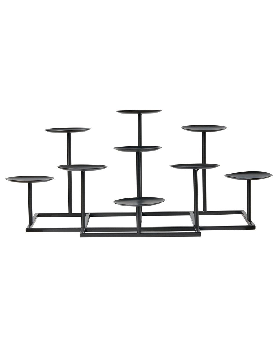 Świecznik LAMEGO Metal 23 cm Czarny