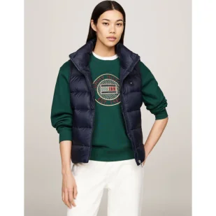 Tommy Hilfiger Puchowy bezrękawnik | Regular Fit - Kamizelki damskie - miniaturka - grafika 1
