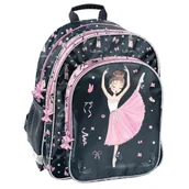 Plecaki - Plecak 2-komorowy Baletnica PP25BD-090 - PASO - miniaturka - grafika 1