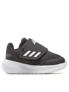 adidas Sneakersy Runfalcon 3.0 Sport Running Hook-and-Loop Shoes HP5863 Czarny - Buty dla dziewczynek - miniaturka - grafika 1