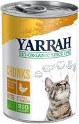 Mokra karma dla kotów - Yarrah Bio kawałeczki, 6 x 405 g - Biokurczak i bioindyk z biopokrzywą i biopomidorami - miniaturka - grafika 1