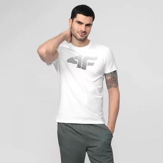 Koszulki sportowe męskie - Męski t-shirt z nadrukiem 4F NOSD4-TSM302 - grafika 1
