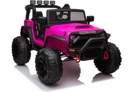 Pojazdy elektryczne dla dzieci - Import LEANToys Auto na akumulator Jeep JC666 Różowy - miniaturka - grafika 1