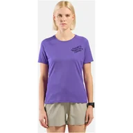 Koszulki sportowe damskie - Koszulka damska Odlo ESSENTIAL PRINT T-shirt crew neck s/s - miniaturka - grafika 1