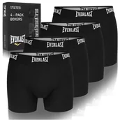 Majtki męskie - Everlast Bokserki Majtki Męskie EV004 Bawełna Czarne 4 sztuki Rozmiar L - miniaturka - grafika 1