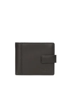 Klasyczny czarny portfel z zapięciem - Portfele - miniaturka - grafika 1