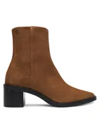 Botki damskie - Calvin Klein Botki HW0HW02592 Brązowy - miniaturka - grafika 1