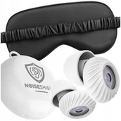 Akcesoria do bielizny - Wygodne zatyczki stopery do uszu silikonowe wielorazowe + opaska na oczy - miniaturka - grafika 1