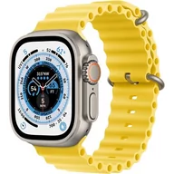 Smartwatch - Apple Watch Ultra GPS + Cellular 49mm Tytan MNHG3WB/A Żółty - miniaturka - grafika 1