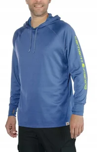 CARHARTT BLUZA MĘSKA NIEBIESKA Z KAPTUREM S JHR - Bluzy męskie - miniaturka - grafika 1