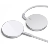 Ładowarki do telefonów - Ładowarka indukcyjna ESR Halolock Mini Magnetic MagSafe Wireless Charger dla iPhone z MagSafe, srebrna - miniaturka - grafika 1