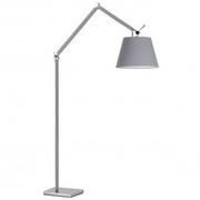 Lampy stojące - Regulowana lampa stojąca Zyta podłogowa aluminium szara - miniaturka - grafika 1
