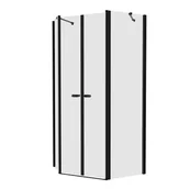 Kabiny prysznicowe - New Trendy Kabina Prysznicowa New Soleo Black 80X80X195 K-0616 - miniaturka - grafika 1