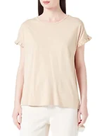 Koszulki i topy damskie - VERO MODA Women's VMDANA SS O-Neck TOP JRS T-Shirt, Irish Cream, M, Irish Cream, M - miniaturka - grafika 1