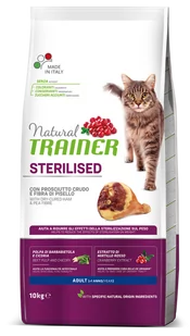 Trainer Natural Cat STERILISED 10 kg - Sucha karma dla kotów - miniaturka - grafika 1