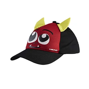 Head Unisex Młodzieżowa czapka dziecięca Monster Tennis, czarno-czerwony, rozmiar uniwersalny 287070-BKRD - Czapki damskie - miniaturka - grafika 1