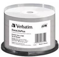 Nośniki danych - Verbatim DVD-R 4.7 GB x16 50szt Do nadruku Thermal - miniaturka - grafika 1