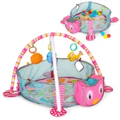 Maty piankowe - Duża Mata Edukacyjna 3W1 Kojec 30 Piłek 0+ Ecotoys - miniaturka - grafika 1