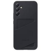 Portfele - Samsung Card Slot Cover etui Samsung Galaxy A34 5G pokrowiec portfel na kartę czarne (EF-OA346TBEGWW) - miniaturka - grafika 1