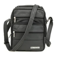 Torby męskie - Męska mała torba skórzana przez ramię Beltimore szara G19 szary, srebrny - miniaturka - grafika 1