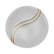 Lampy sufitowe - Szklany plafon w stylu Hollywood Regency Metal-Lux Włochy, lata 80. - miniaturka - grafika 1