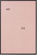 Tablice i flipcharty - Tablica Design Letters A2 różowa - miniaturka - grafika 1
