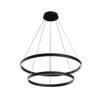 Lampy sufitowe - Maytoni Rim LED lampa wisząca 2-punktowa czarna MOD058PL-L74B4K - miniaturka - grafika 1