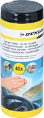 Akcesoria do mycia samochodu - Chusteczki nawilżające do mycia szyb i lusterek samochodowych DUNLOP x40 - miniaturka - grafika 1