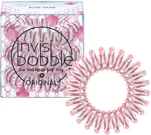 Invisibobble Rose Muse - przezroczysty różowy 3 szt - Ozdoby do włosów - miniaturka - grafika 1
