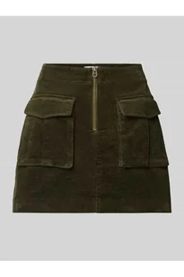 Spódnica mini rozkloszowana z mieszanki bawełny - Tommy Hilfiger - Spódnice - miniaturka - grafika 1